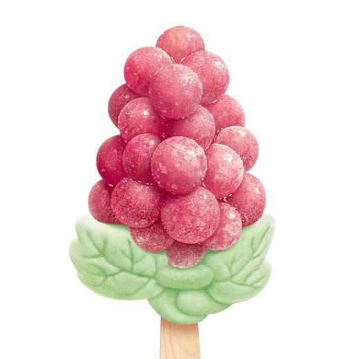德华 一串葡萄雪糕 冰淇淋网红款葡萄味75克/支雪糕冰糕批发 商品图2