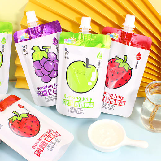 【闲趣吸吸果冻】口感爽滑，每一口都是浓浓的果香，果冻夏季儿童零食，吸吸冻果凍饮料 商品图3