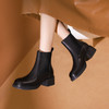 【自营】哈森 专柜同款冬季时尚圆头套脚切尔西靴女靴 HA232511 商品缩略图2