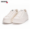 nekomomo2023年春季新款商场同款牛皮超轻厚底休闲板鞋小白鞋女M22CM37341 商品缩略图0