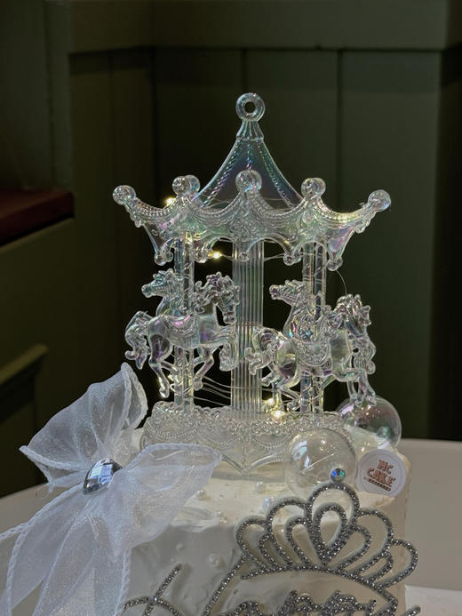 仙女|公主|水晶幻彩旋转木马玩具装饰蛋糕 商品图1