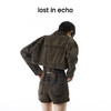lost in echo设计师品牌Ari系列雪花重工做旧牛仔外套短裤套装女 商品缩略图3
