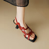 【预售5天】小众设计款，细高跟镂空露趾罗马凉鞋MLD&AC1226 商品缩略图4