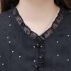 QYM-424A828黑色波点雪纺夏季薄款中长款提花时尚气质裙 商品缩略图3