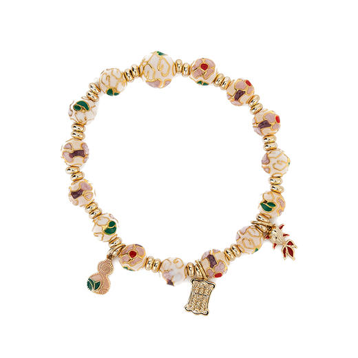 大英博物馆 东方梦境系列 繁花似锦 葫芦掐丝 珐琅手链 时尚百搭 送闺蜜 生日礼物 节庆礼品 商品图4