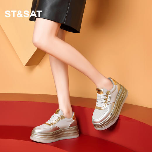 星期六时髦撞色个性休闲板鞋SSC1112686 商品图1