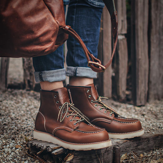 工装优选 复古经典875工装靴中帮皮鞋阿美咔叽疯马皮马丁靴子男款 商品图1