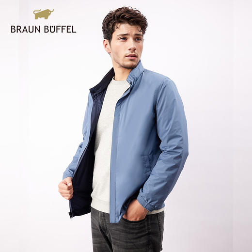 布兰施春夏男士蓝色双面休闲外套 商品图1