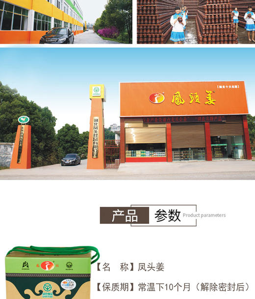 BQT恩施风头姜1KG/盒 商品图2