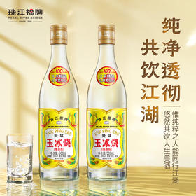 珠江桥牌 豉味玉冰烧米酒500ml×2瓶广东米酒纯粮酿造豉香型白酒29度港澳版
