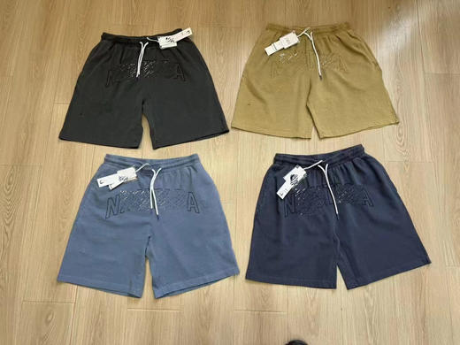 帆船 春夏 纯色刺绣大字母水洗做旧 休闲宽松短裤/中裤/五分裤 男女同款 NT-2689 商品图1