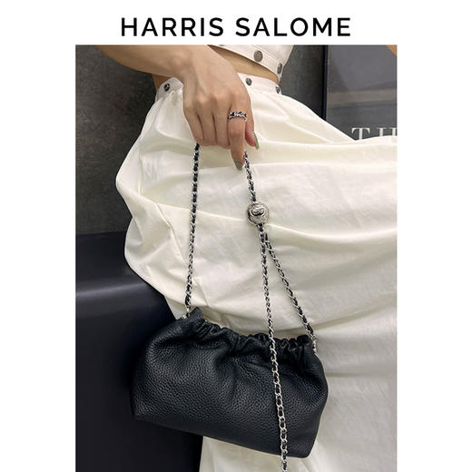 Harris Salome牛皮金链云朵包 商品图6