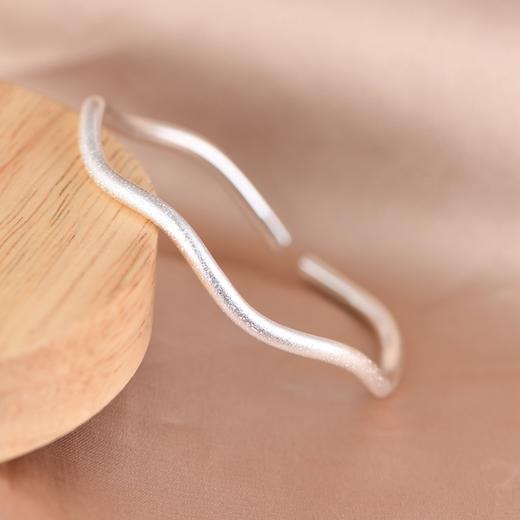 【深深几许】999银足银波浪纹满天星手镯【SCH-SZ0003-1.5-93】 商品图1