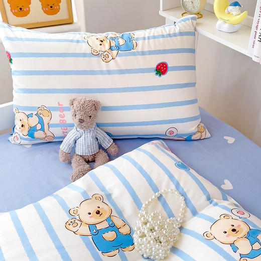 自然醒学生宿舍床上三件套寝室上下铺被罩全棉13070被套床单0.9m床单人套件NH152 商品图12