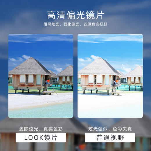 LOOK眼镜儿童男女童太阳镜防紫外线偏光飞行员双梁时尚潮流墨镜 商品图3