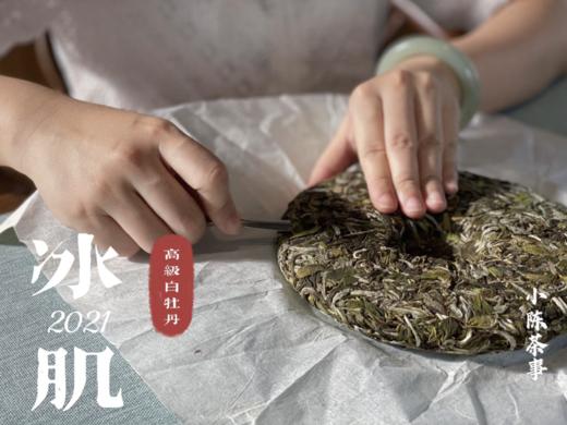 连续7年春茶饼排名榜首的准牡丹王饼，2021准牡丹王饼《冰肌》（1饼装），清丽高雅似荷，汤水干净、清透，带着清冽空灵的风味。 商品图6