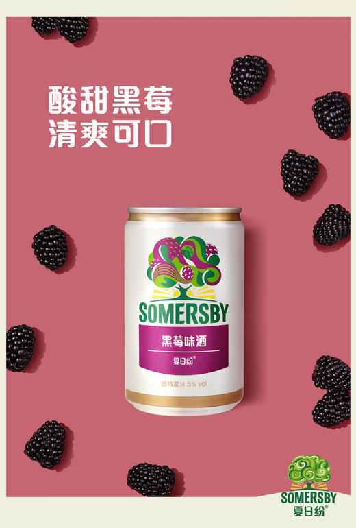 Somersby夏日纷果酒苹果黑莓330ml*12罐 商品图2