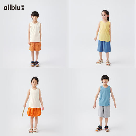 【夏Vol.2】幼岚「王牌桉树皮」背心吸湿排汗柔软透气24夏新款儿童男女童背心ZY 商品图2
