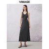 VIMAGE纬漫纪夏季新款时尚通勤无袖镂空收腰显瘦连衣裙V2107724 商品缩略图3