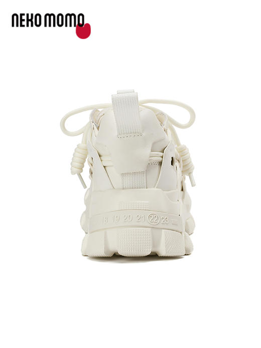 nekomomo2023夏季薄款牛皮网面镂空透气厚底增高运动休闲老爹鞋M22AM11411女 商品图3
