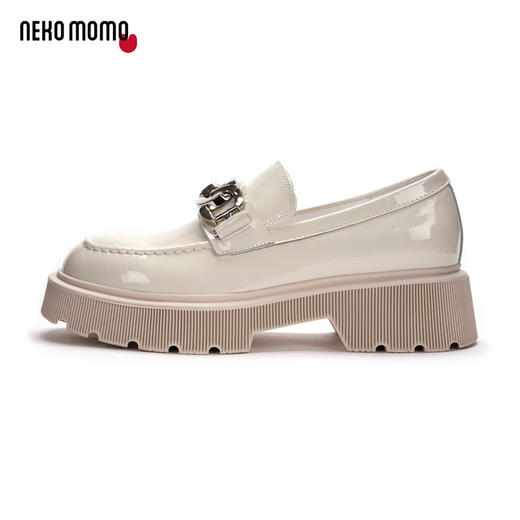 nekomomo2023年春季新款商场同款牛漆软皮松糕厚底英伦风皮鞋女M21AM12891 商品图3