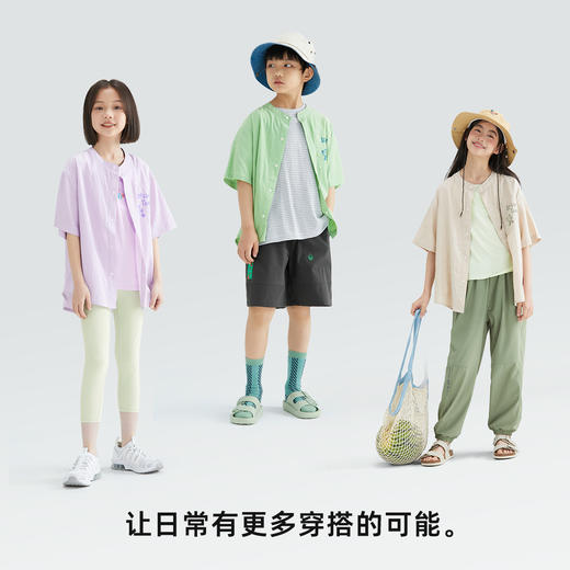 森林棠24夏款儿童轻量机能熊猫衬衫40512402 商品图3