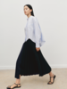 条纹设计感不对称拼接压褶半裙 FB5021244 商品缩略图7