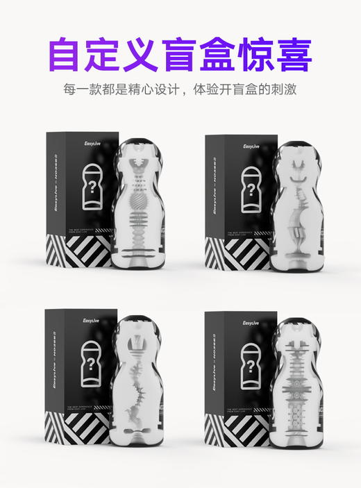 【NO2SE手动飞机杯】新手入门级手动飞机杯盲盒内胆玩法男用情趣用品（极速私密发货） 商品图2