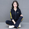 休闲运动套装春秋时尚印花立领跑步休闲洋气减龄运动TR-XJM6751 商品缩略图3
