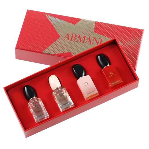 【配礼袋】ARMANI/阿玛尼挚爱系列香水四件套礼盒红瓶Q香7.5ml*4支 香港直邮 商品图7