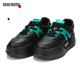 nekomomo2023年春季新款商场同款系带超轻厚底休闲板鞋女小白鞋女M21CM35961