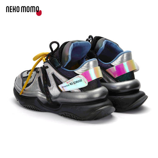 nekomomo2022年秋冬新款商场同款牛皮厚底老爹鞋女运动休闲潮鞋女M20CM32051 商品图4