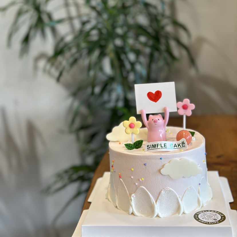 粉色小猪举牌款