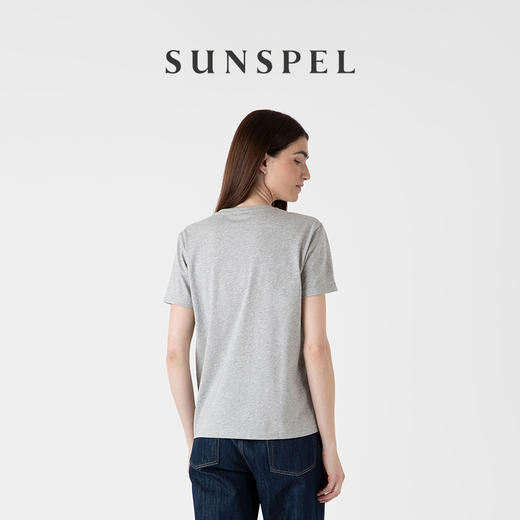SUNSPEL女士经典款Supima棉短袖中磅New Boy Fit 经典T恤春夏 商品图3