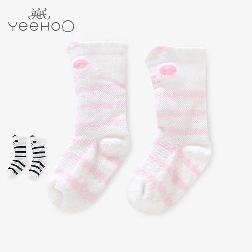 英氏婴儿长袜 男女宝春夏19年新款长袜0-3-5岁儿童袜子 10190172 商品图0