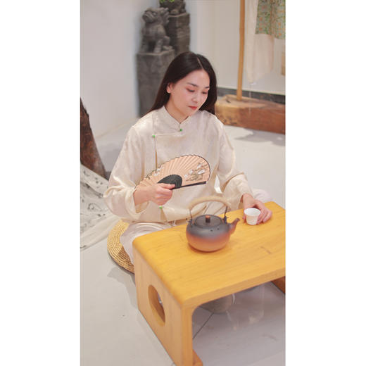 【线上专属】立领小衫（24710205-凝脂） 商品图3