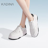 【自营】哈森 卡迪娜新品运动休闲鞋系带平跟深口小白鞋女 KC230103 商品缩略图1