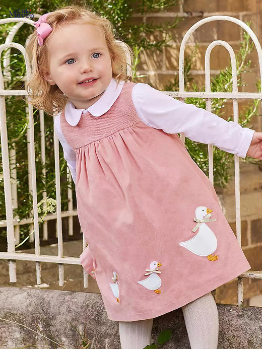 【限时特价！】 Little maven女童背带连衣裙欧美儿童裙子秋季棉裙中小童刺绣童裙公主裙 商品图12