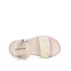 【自营】哈森 夏季珍珠纱网花朵装饰一字带公主风凉鞋 TM232402 商品缩略图7