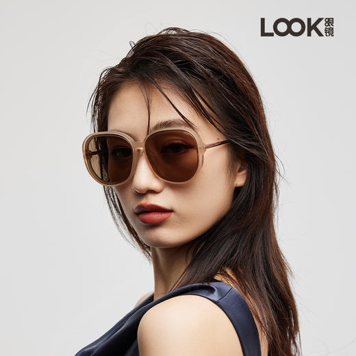 LOOK眼镜 防晒 防紫外线 摩登大框 潮流韩版显瘦 墨镜 太阳眼镜 LSP22905 商品图0