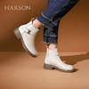 【自营】哈森 HARSON23年冬季新品切尔西靴厚底圆头短筒靴子 HA232512 商品缩略图2