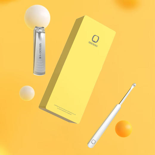 七素  指甲剪套装   指甲钳Mini套装（挖耳勺） 2件套 颜色随机 Q1A377258 商品图2