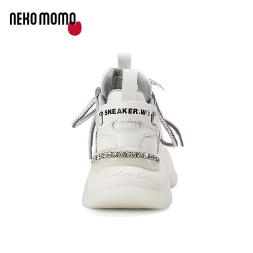 nekomomo2023年夏季新款商场同款牛皮网面超轻厚底增高老爹鞋女M22AM11381 商品图4