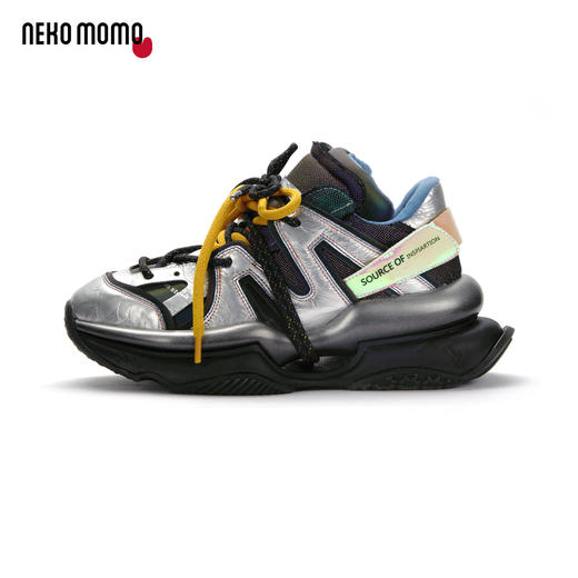 nekomomo2022年秋冬新款商场同款牛皮厚底老爹鞋女运动休闲潮鞋女M20CM32051 商品图1