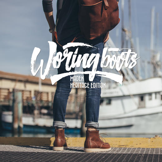 工装优选 复古经典875工装靴中帮皮鞋阿美咔叽疯马皮马丁靴子男款 商品图3