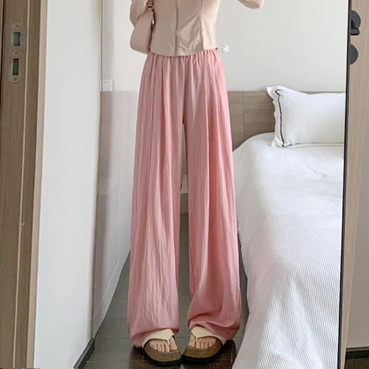 【流苏垂感，优雅自然】夏日随性百搭，慵懒休闲必备！高腰阔腿设计，舒适遮肉显瘦，让你的身姿展现完美。 商品图2