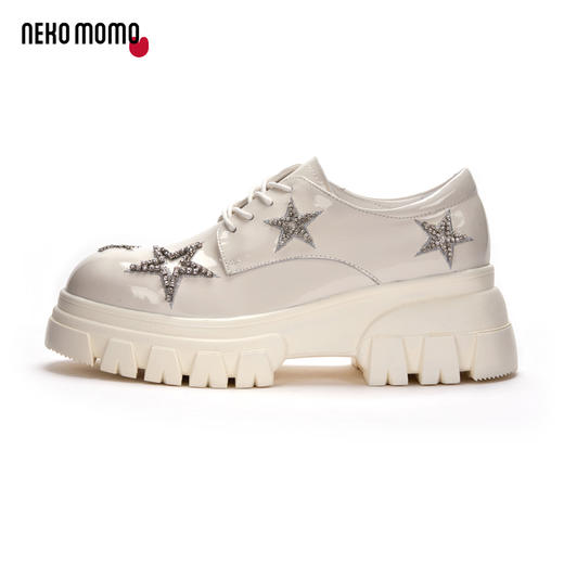 nekomomo2023年春季新款商场同款软漆牛皮松糕厚底乐福鞋女单鞋M21AM12881女 商品图3