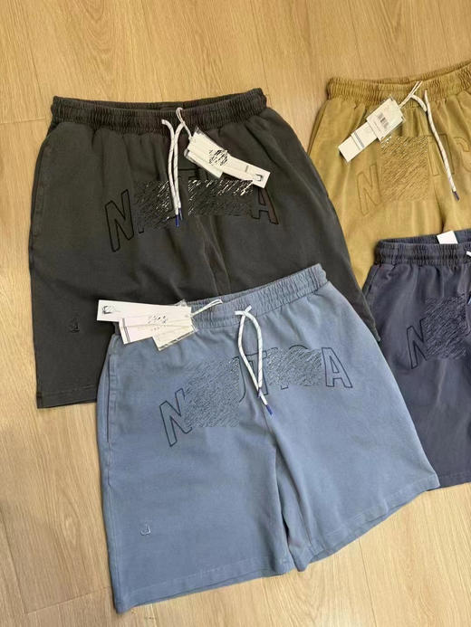 帆船 春夏 纯色刺绣大字母水洗做旧 休闲宽松短裤/中裤/五分裤 男女同款 NT-2689 商品图2