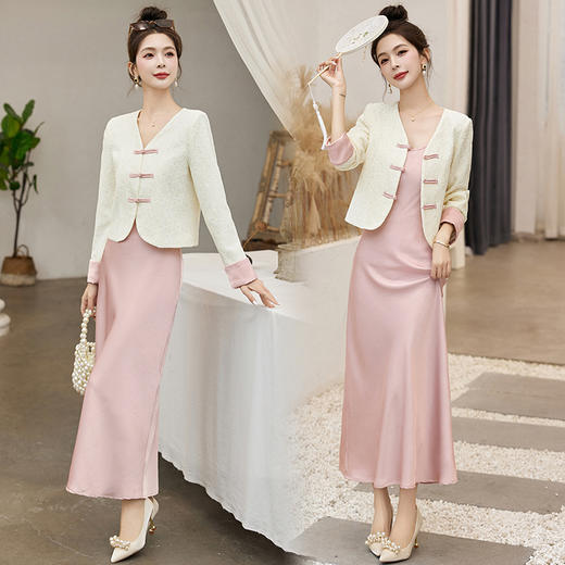 气高雅气质，新中式洋舒适两件套HR-MY8858 商品图3