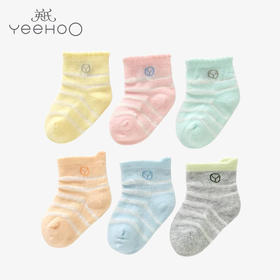 英氏婴儿袜子男女宝宝夏季薄袜子婴儿袜3双装 182A0245 182A0246
